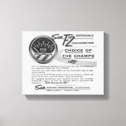 'De Tach van Champs' Canvas Wand Kunst Afdruk (Voorkant)