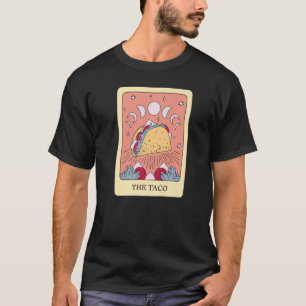De Taco Foodie Tarot Kaart Taco Lover Fortune Tell T-shirt