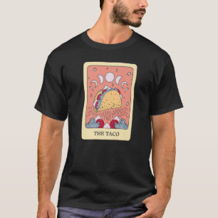 De Taco Foodie Tarot Kaart Taco Lover Fortune Tell T-shirt