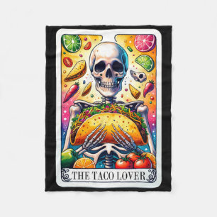 De Taco Lover Tarot Kaart Taco dinsdag Cinco de Ma Fleece Deken