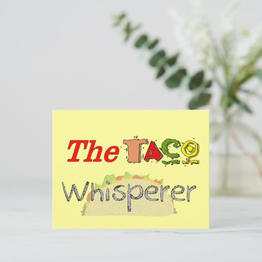 De Taco Whisperer Briefkaart (Staand voorkant)