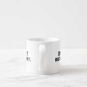 De Tactische Shot | Niet Uitgestoken Espresso Kop (Achterkant)