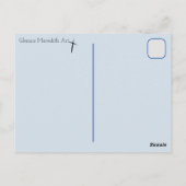 De tafel van de Heer Briefkaart (Achterkant)