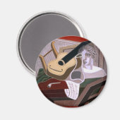 De tafel van de muzikant - Juan Gris Magneet (Voorkant / Achterkant)
