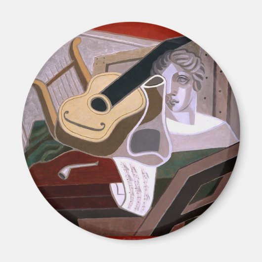 De tafel van de muzikant - Juan Gris Magneet (Voorkant)