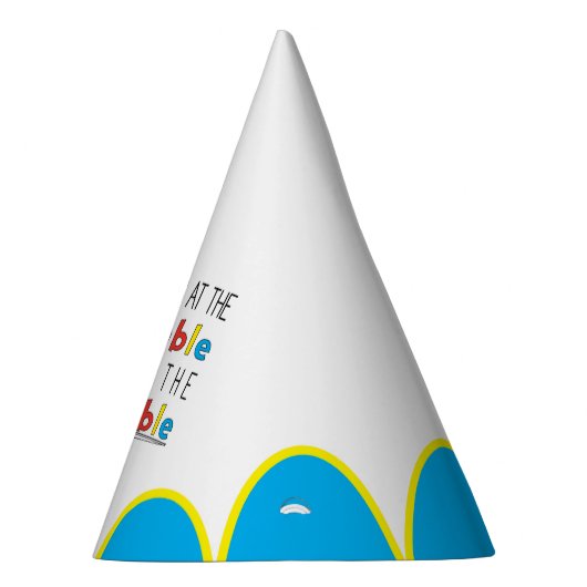 De tafel van het Pet van het Pascha Kind Feesthoedjes (Rechts)