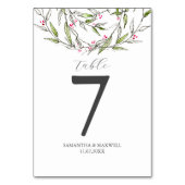 De Tafelaantal van het winterhuwelijk Rustieke Bot Kaart (Voorkant)