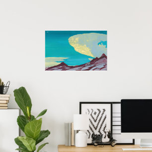 De tafelen van de geboden door Roerich Poster