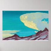 De tafelen van de geboden door Roerich Poster (Voorkant)