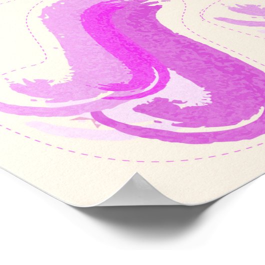 De Tail op het Unicorn Party Game Poster (Hoek)