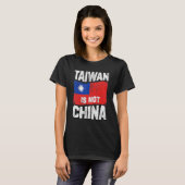 De  Taiwanese vlag is geen Chinese vlag T-shirt (Voorkant volledig)