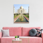 De Taj Mahal, Agra, Uttar Pradesh, India, Canvas Afdruk (Insitu (Woonkamer))