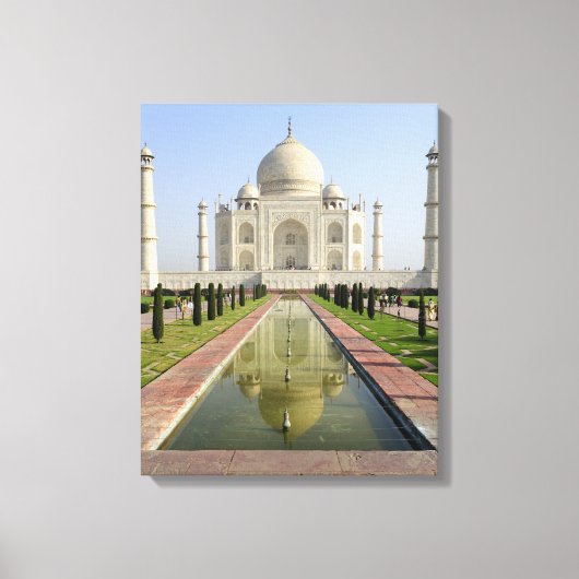 De Taj Mahal, Agra, Uttar Pradesh, India, Canvas Afdruk (Voorkant)