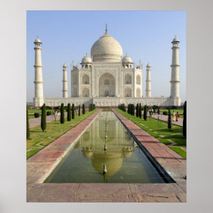 De Taj Mahal, Agra, Uttar Pradesh, India, Poster