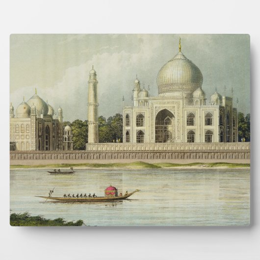De Taj Mahal, graf van keizer Shah Jehan en Fotoplaat (Voorkant)