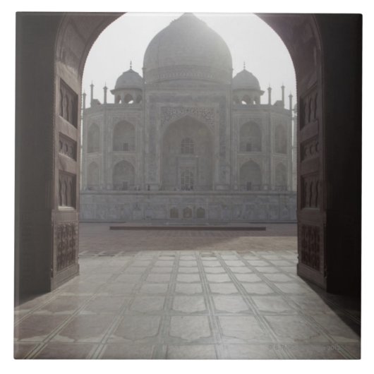 De Taj Mahal heeft door de deur naar de Tegeltje (Voorkant)
