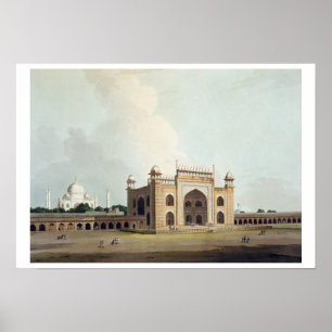 De Taj Mahal in Agra, uit 'Oriental Scenery': Twe Poster