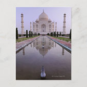 de Taj Mahal komt perfect tot uiting in de pool in Briefkaart (Voorkant)