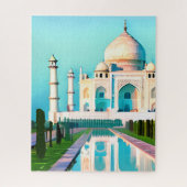 De Taj Mahal onder een Dawn Sky Legpuzzel (Verticaal)