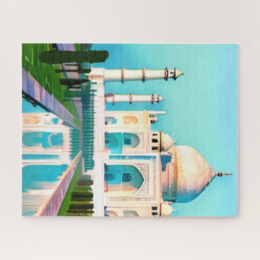 De Taj Mahal onder een Dawn Sky Legpuzzel (Horizontaal)