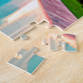 De Taj Mahal onder een Dawn Sky Legpuzzel (Zijkant)