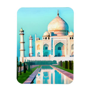 De Taj Mahal onder een Dawn Sky Magneet