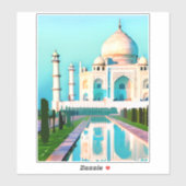 De Taj Mahal onder een Dawn Sky Sticker (Vel)