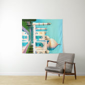 De Taj Mahal onder een Dawn Sky Wandkleed (In Situ (horizontaal))