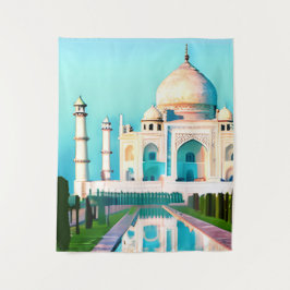 De Taj Mahal onder een Dawn Sky Wandkleed