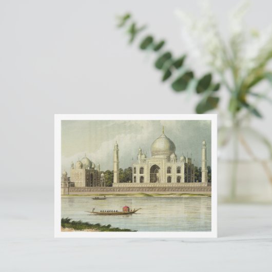 De Taj Mahal, Tomb van de keizer Shah Jehan en Briefkaart (Staand voorkant)