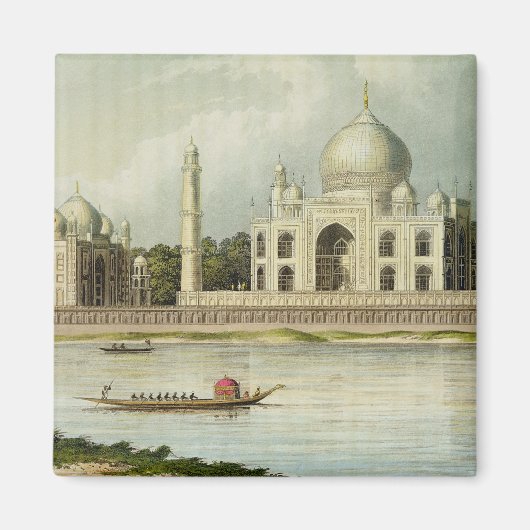De Taj Mahal, Tomb van de keizer Shah Jehan en Magneet (Voorkant)