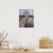 De Taj Mahal weerspiegelde perfect de stilte Poster (Keuken)