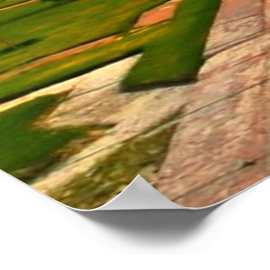 De Taj Mahal werpt de mooiste huizen op Poster (Hoek)