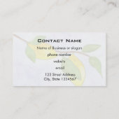 De Tak van de boom met Lemons en Bladeren in Water Visitekaartje (Achterkant)