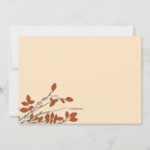 De Tak van de herfst sparen de Aankondiging van de (Achterkant)