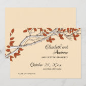 De Tak van de herfst sparen de Aankondiging van de (Voorkant / Achterkant)
