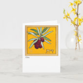 De tak van de olijf kaart (Gele Bloem)