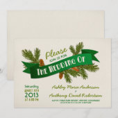 De Tak van de pink betegelt de Camping die Weddens Kaart (Voorkant / Achterkant)