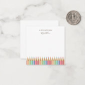 De "Take-Home Note"-kaarten van de leraar Notitiekaartje (Voorkant / Achterkant in situ)