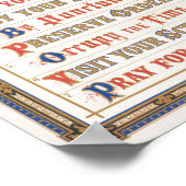 De taken van de zondagsschoolleraar | Louis Prang  Poster (Hoek)