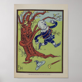 De takken bogen naar beneden en slingerden zich om poster