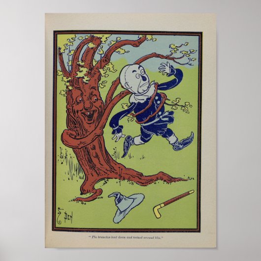 De takken bogen naar beneden en slingerden zich om poster (Voorkant)