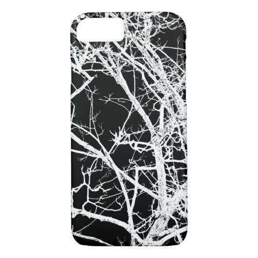 De takken van de boom op zwarte achtergrond Case-Mate iPhone case (Achterkant)