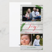 De Takken van de Pijnboom van de vreugde Feestdagenkaart (Voorkant / Achterkant)