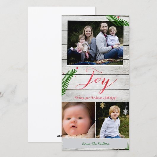 De Takken van de Pijnboom van de vreugde Feestdagenkaart (Voorkant / Achterkant)