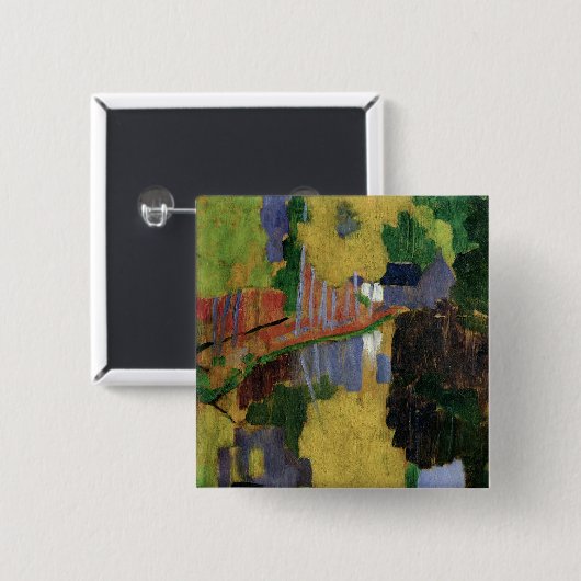 De Talisman Vierkante Button 5,1 Cm (Voorkant /achterkant)