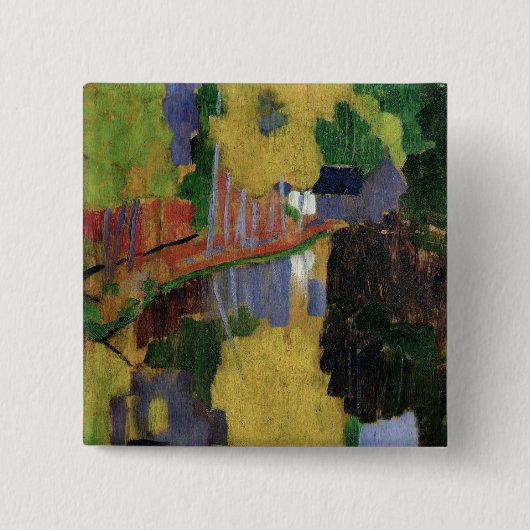 De Talisman Vierkante Button 5,1 Cm (Voorkant)