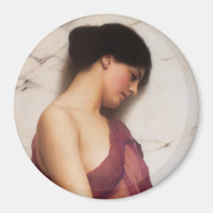 De Tamboerijmeisje door John William Godward Magneet