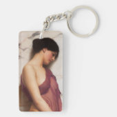 De Tamboerijndanseres door John William Godward Sleutelhanger (achterkant)