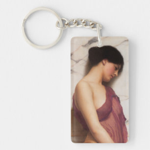 De Tamboerijndanseres door John William Godward Sleutelhanger